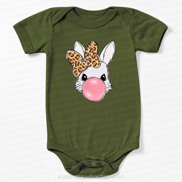 Bubble Gum Bunny Bodysuit For Baby