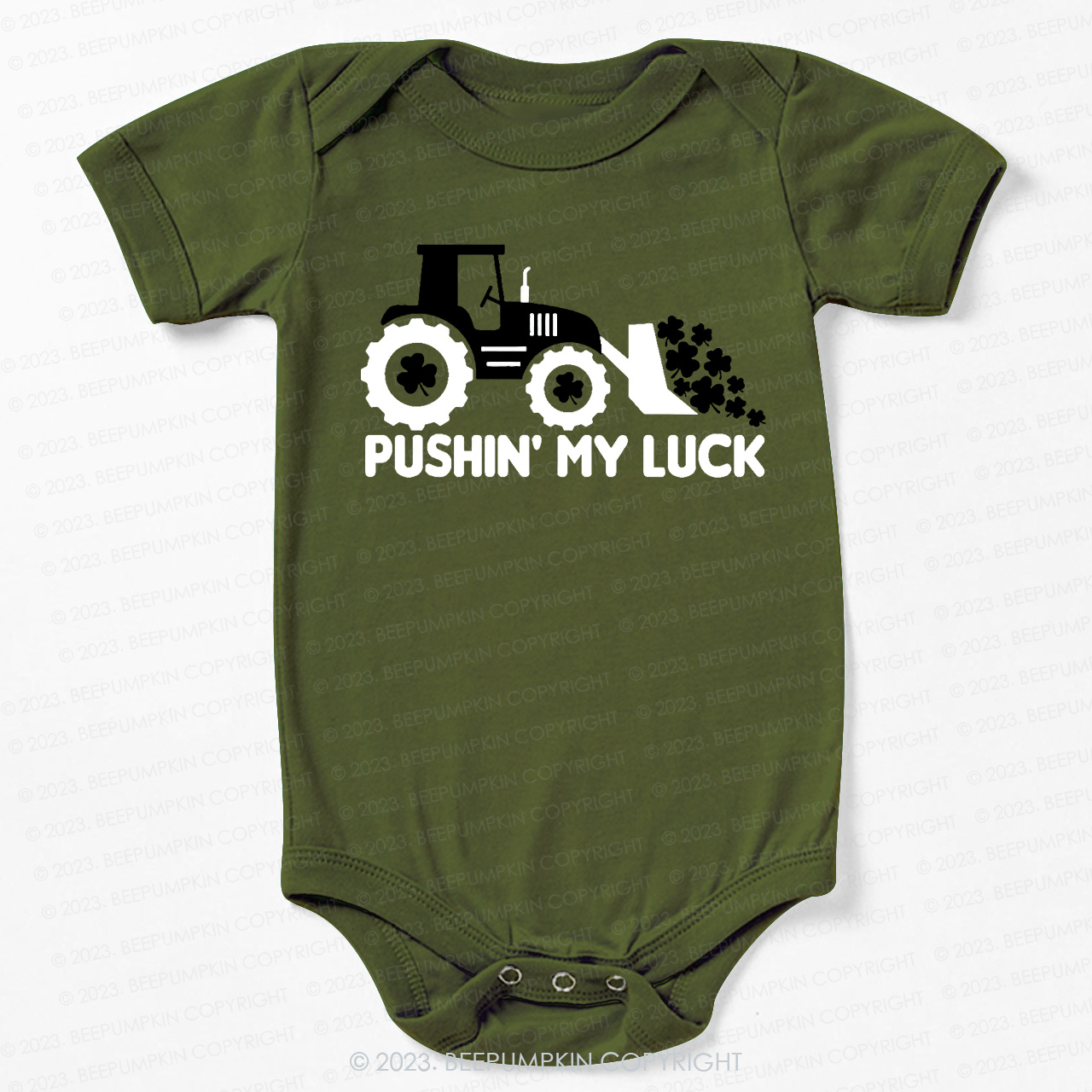 Pushing My Luck  St.Patricks Bodysuit For Baby