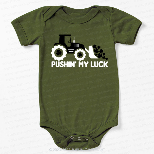 Pushing My Luck  St.Patricks Bodysuit For Baby