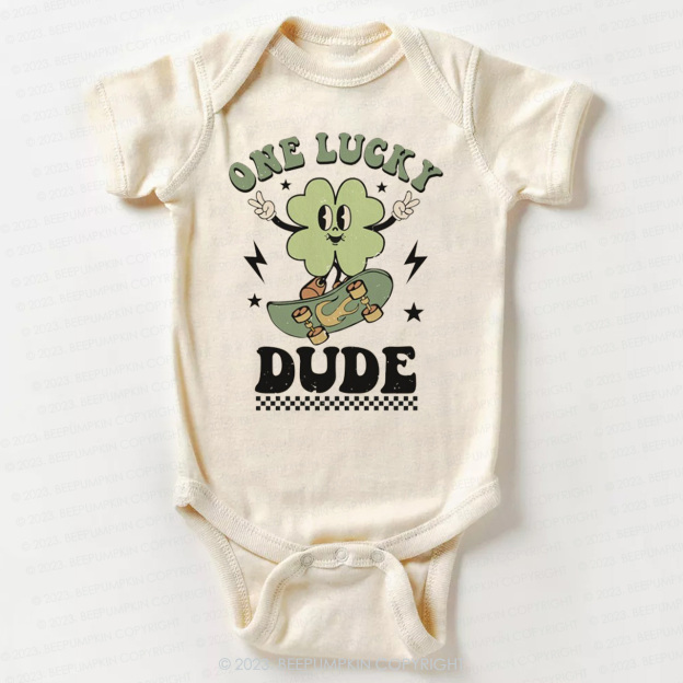 One Lucky Dude St.Patricks Day Bodysuit For Baby