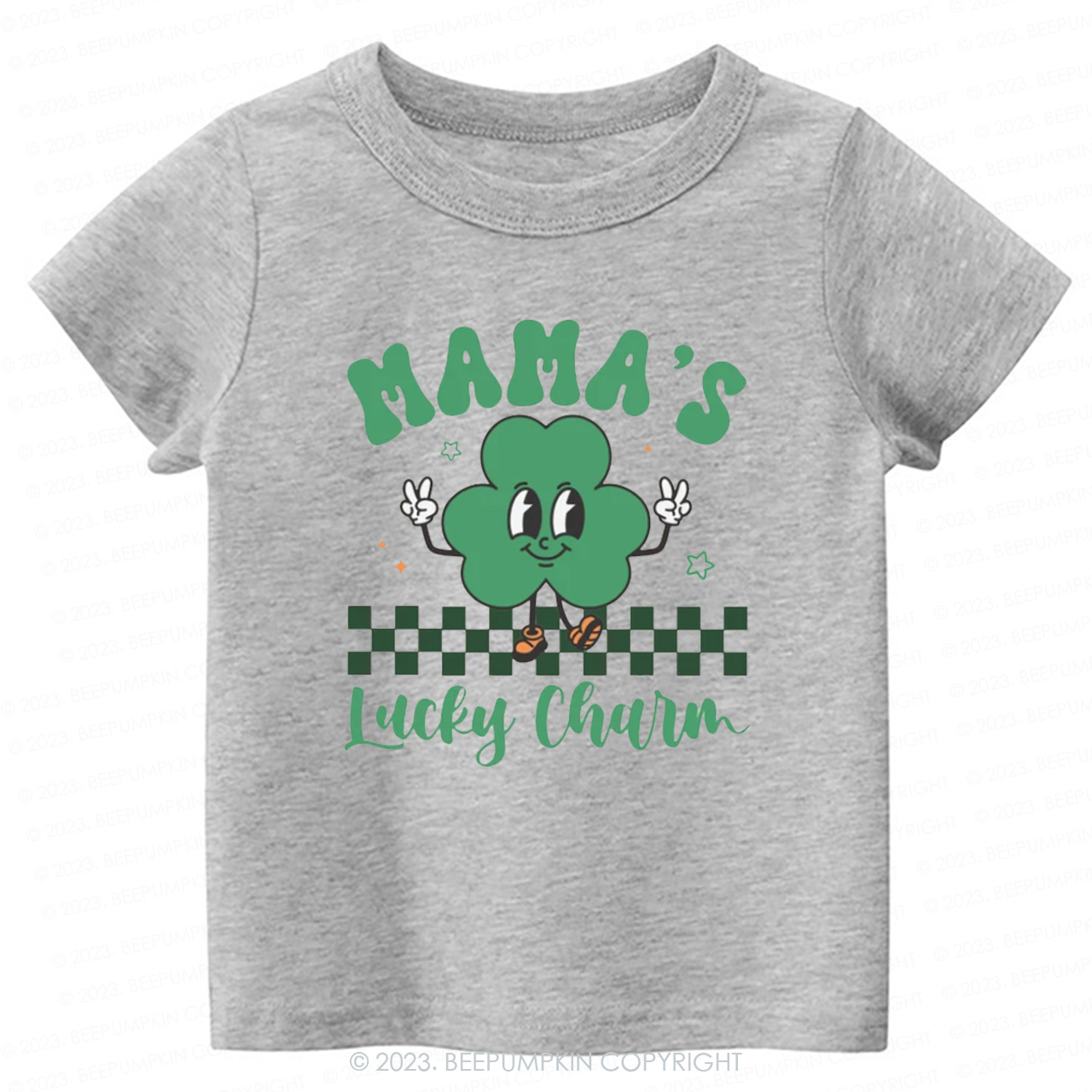 Mama's Lucky Charm St.Patricks Day-Toddler&Kids Tees
