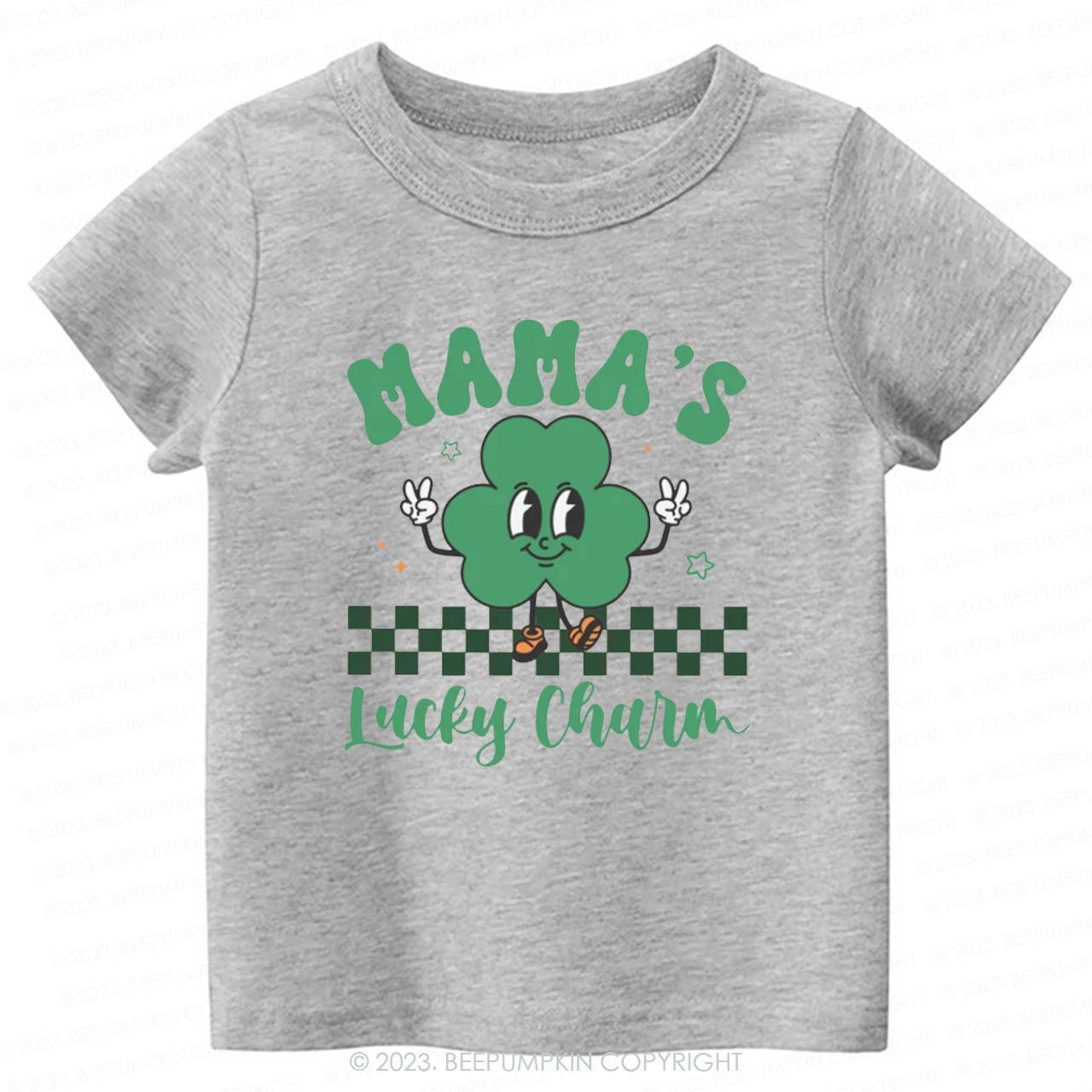Mama's Lucky Charm St.Patricks Day-Toddler&Kids Tees