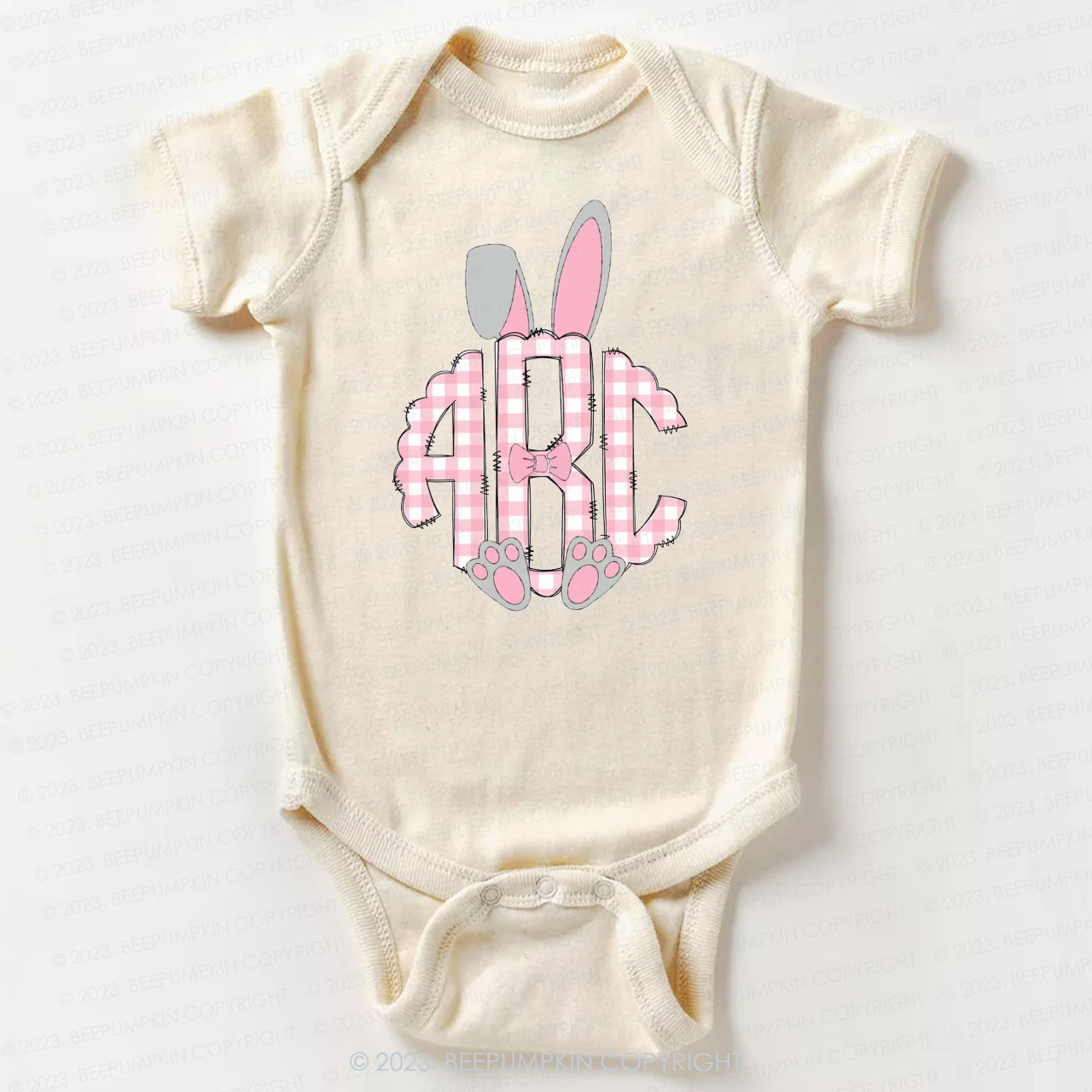 Bunny Ears Monogram Easter Bodysuit For Baby