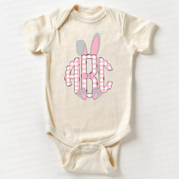 Bunny Ears Monogram Easter Bodysuit For Baby