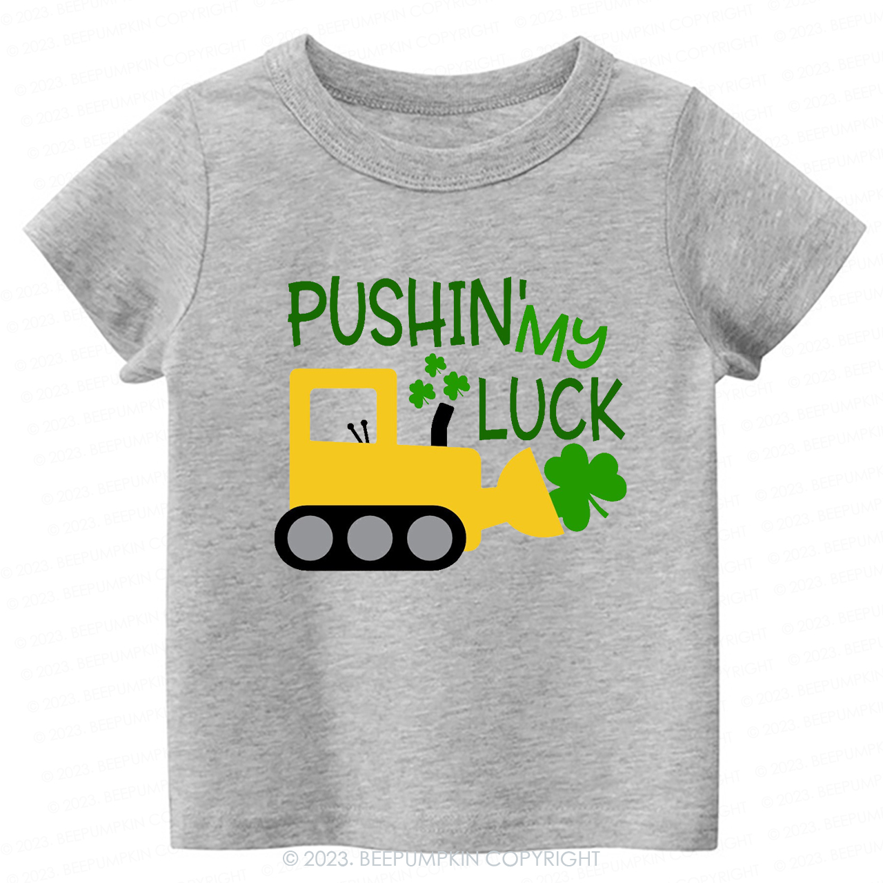 Pushin' My Luck St.Patricks Day-Toddler&Kids Tees