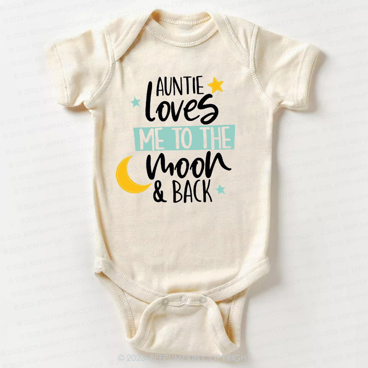 My Auntie Loves Me To The Moon Bodysuit For Baby