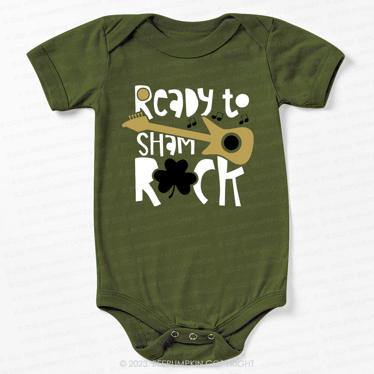 Ready to Shamrock St.Patricks Day Bodysuit For Baby