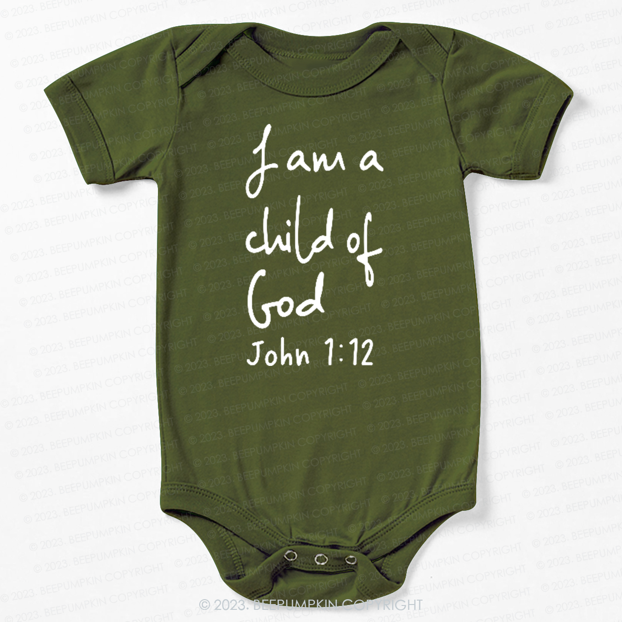 I Am A Child Of God Christian Easter Bodysuit For Baby
