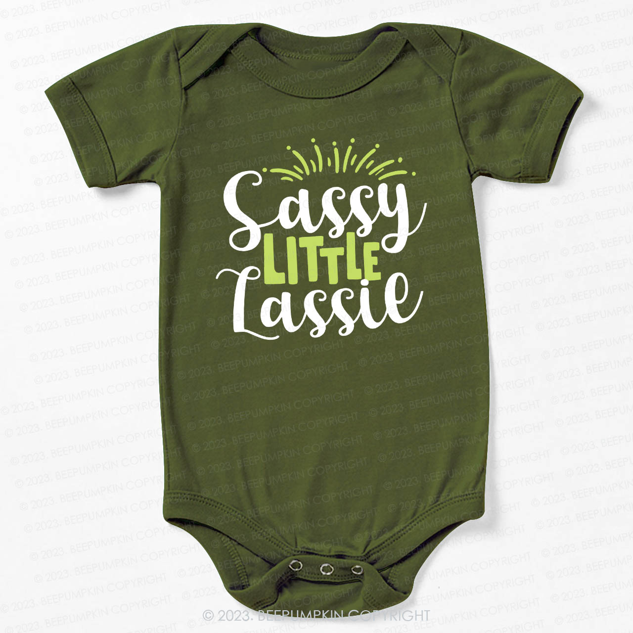 Sassy Little Lassie St.Patricks Day Bodysuit For Baby