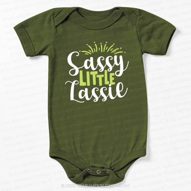 Sassy Little Lassie St.Patricks Day Bodysuit For Baby