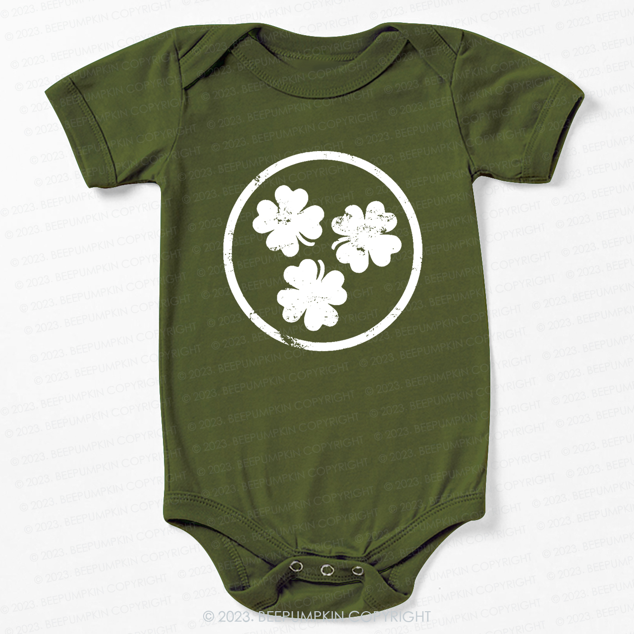 Ring Shamrock St.Patricks Day Bodysuit For Baby