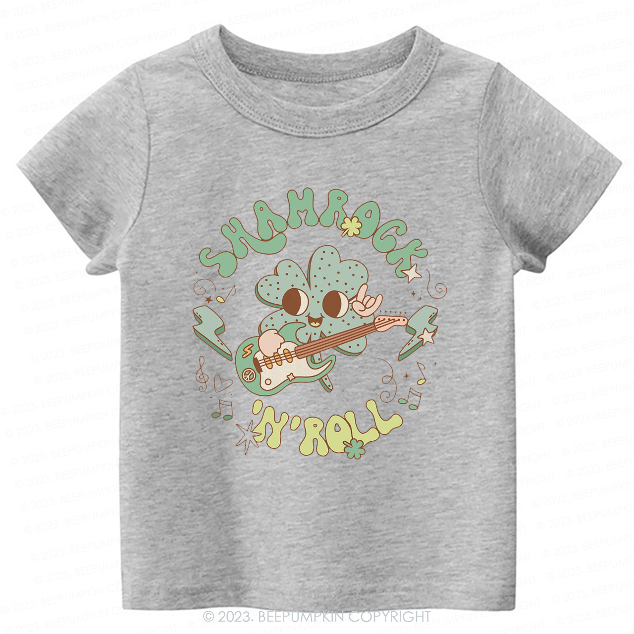 Shamrock N' Roll St.Patricks Day -Toddler Tees