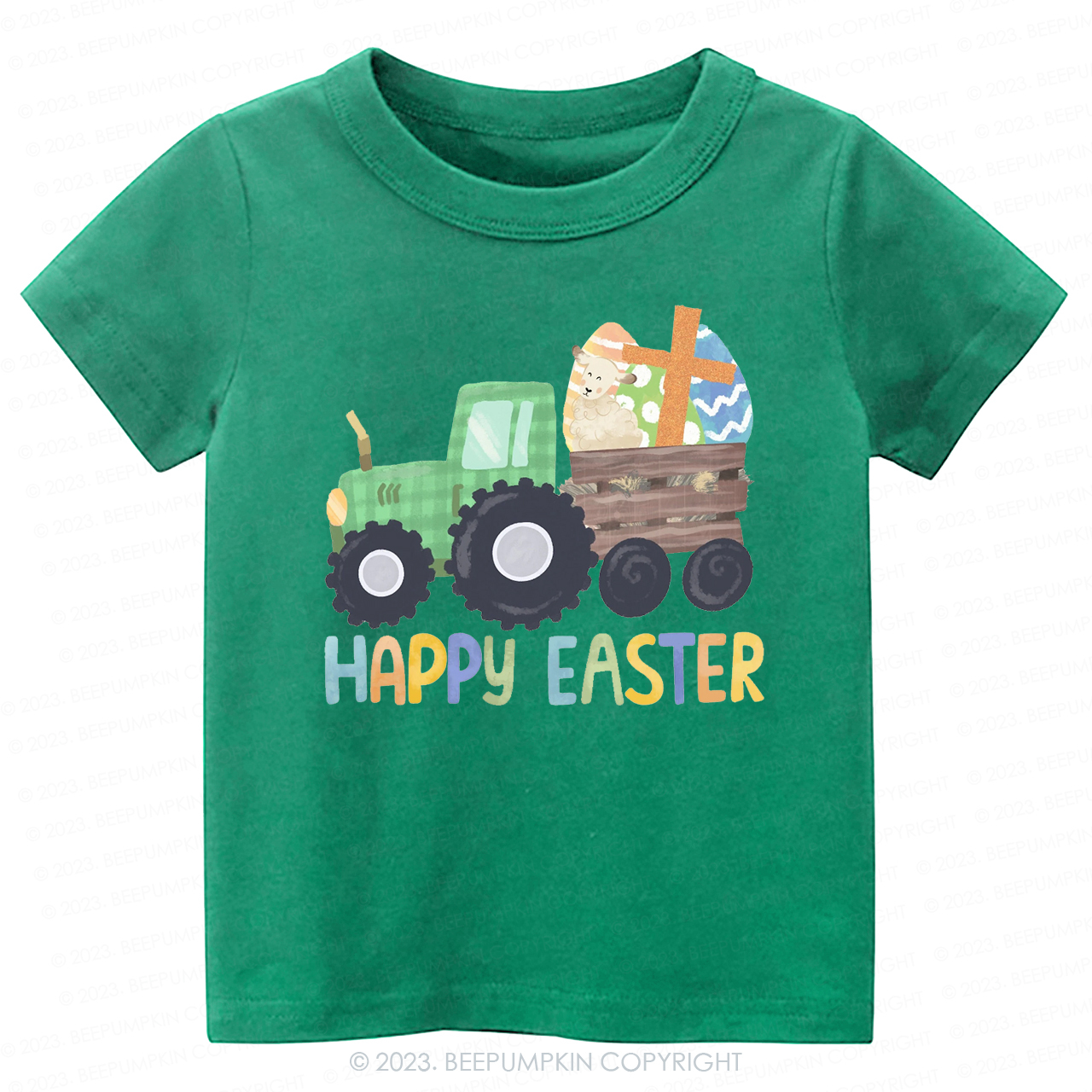 Tractor Easter Egg Hunt-Toddler Tees