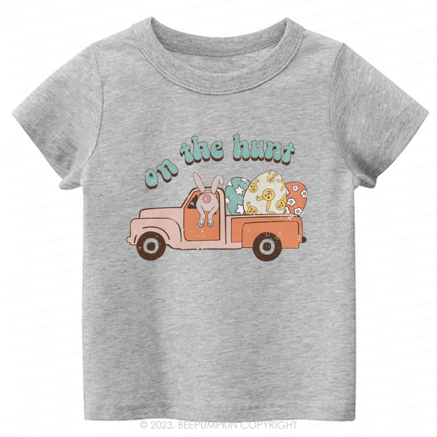 On the Hunt Easter Groovy-Toddler Tees