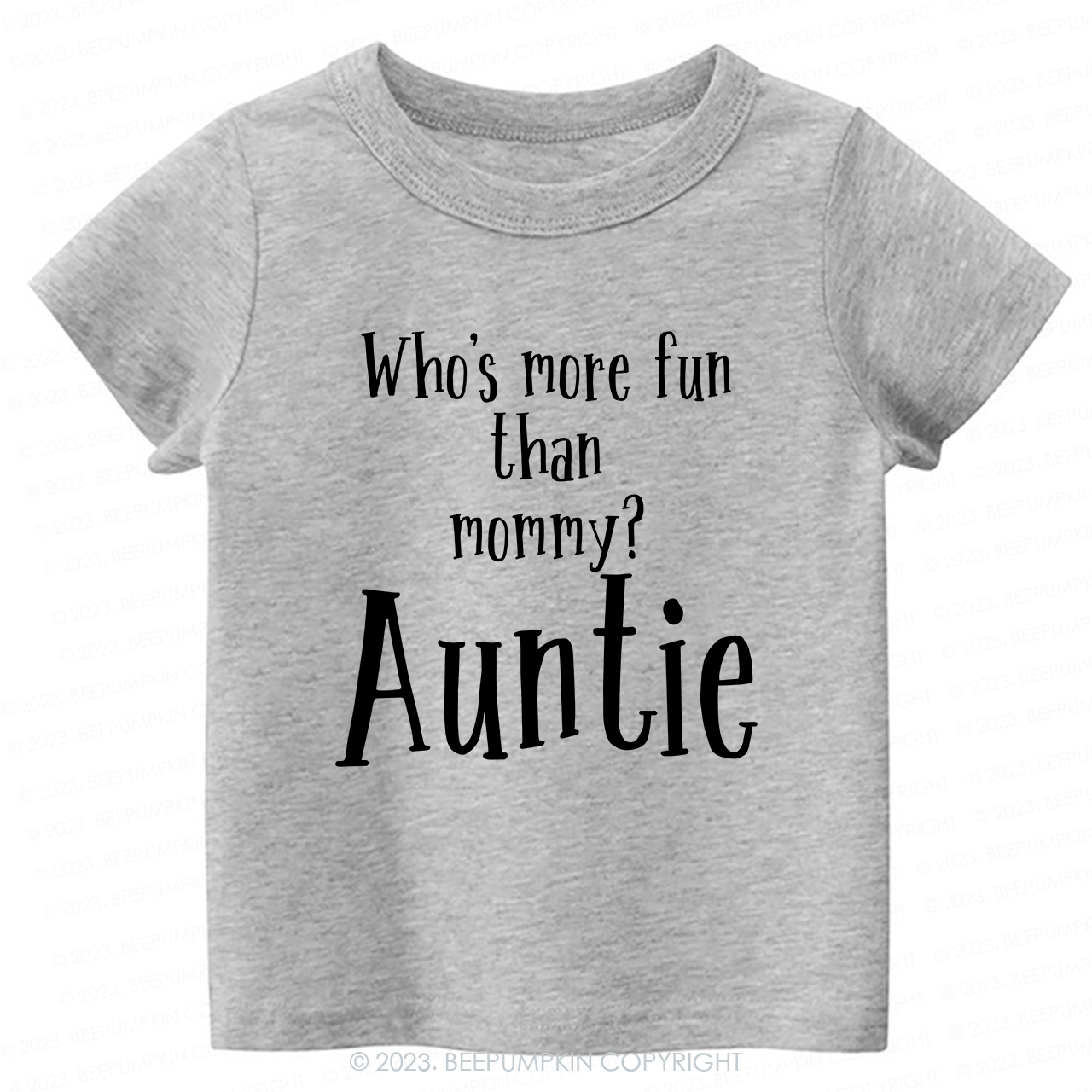Who's Funny Than Mommy Auntie -Toddler Tees