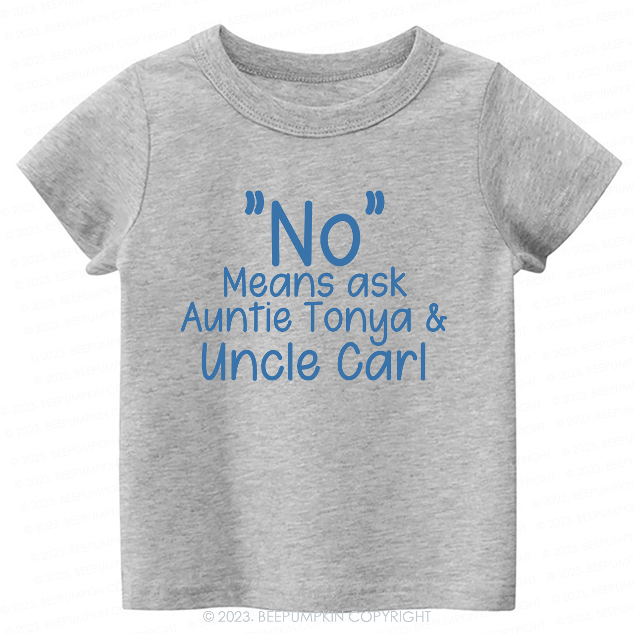No Means Asks Aunt And Uncle -Toddler Tees