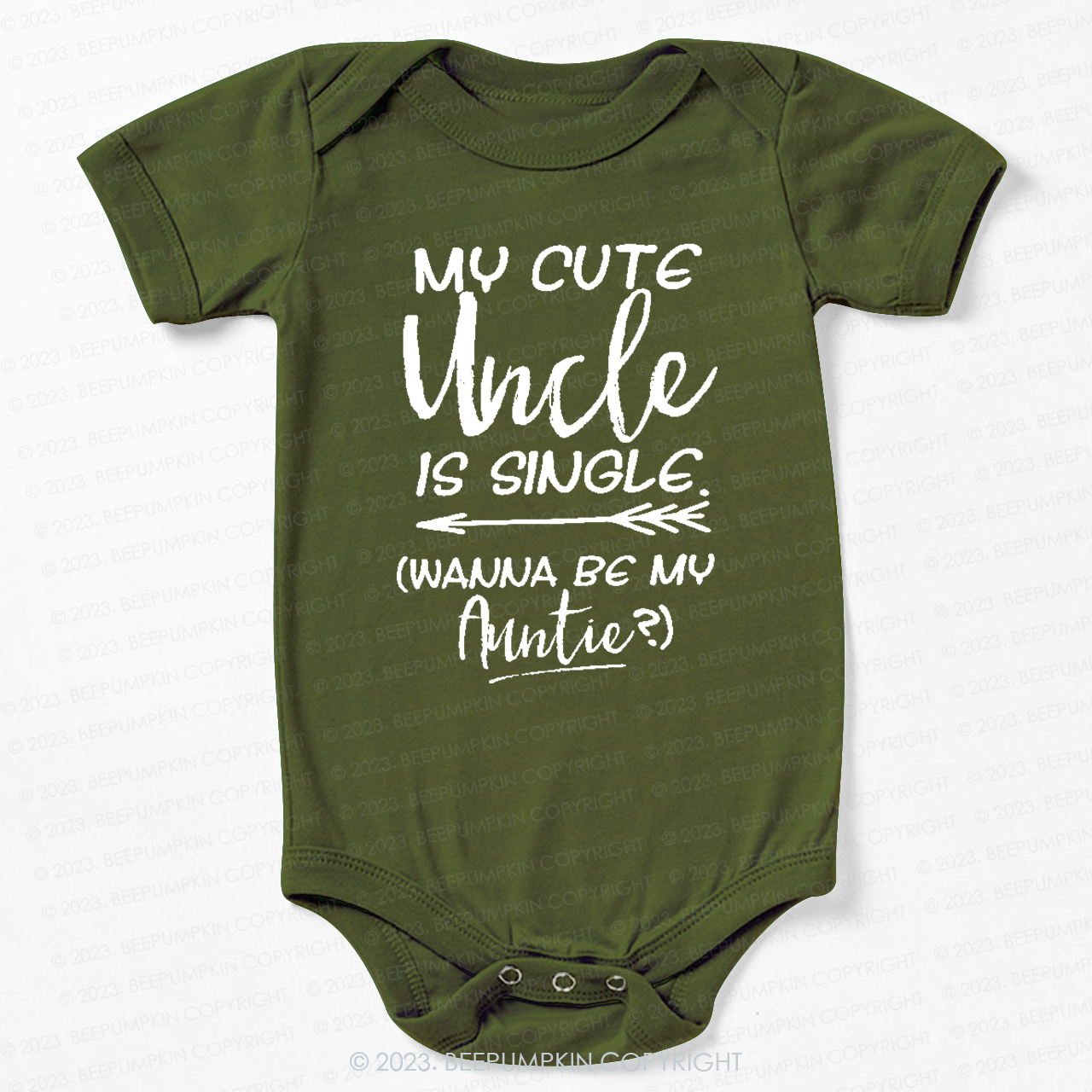 My Cute Uncle Is Single Bodysuit For Baby