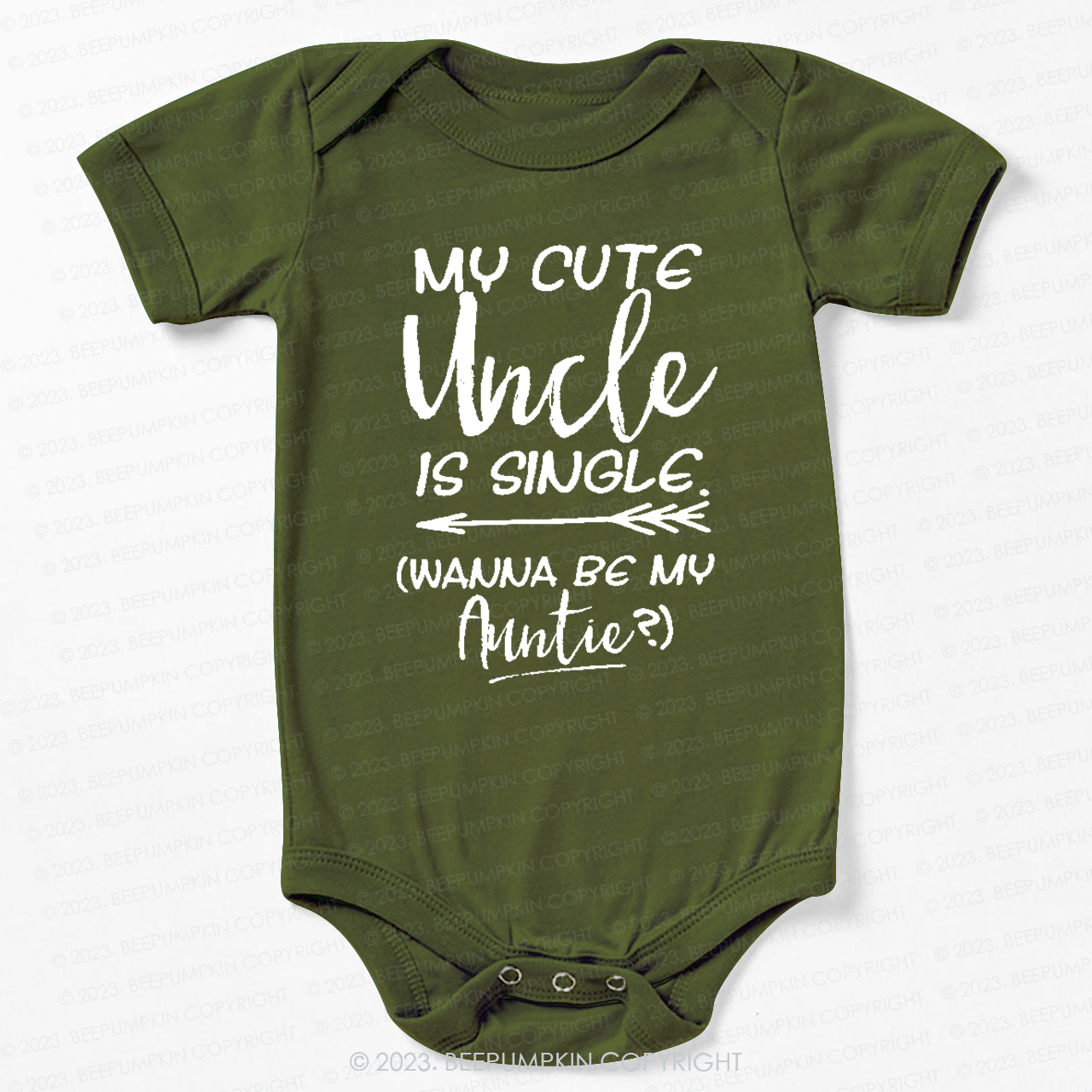 My Cute Uncle Is Single Bodysuit For Baby