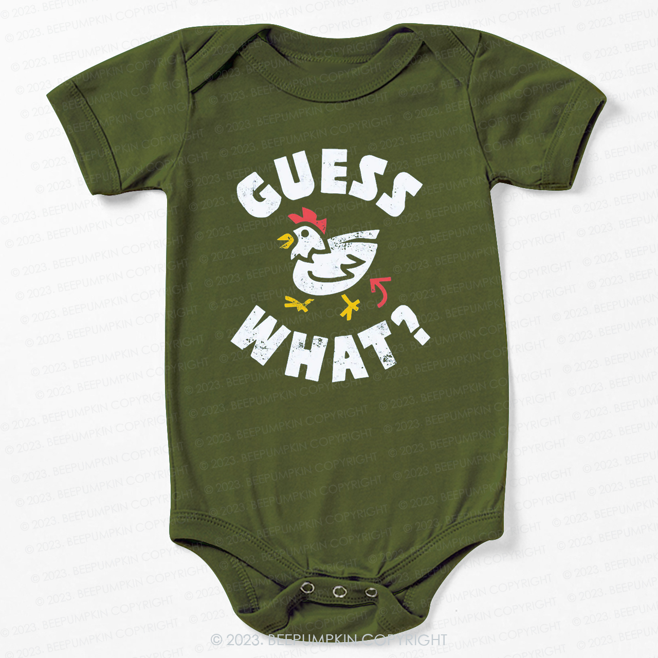 Guess What Chicken Butt Funny Hip For Baby