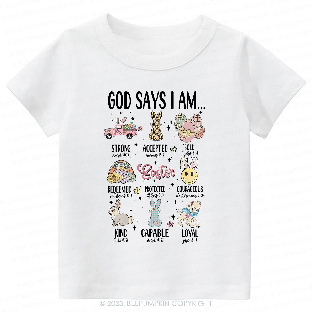 God Says I am Kind Christian -Toddler Tees