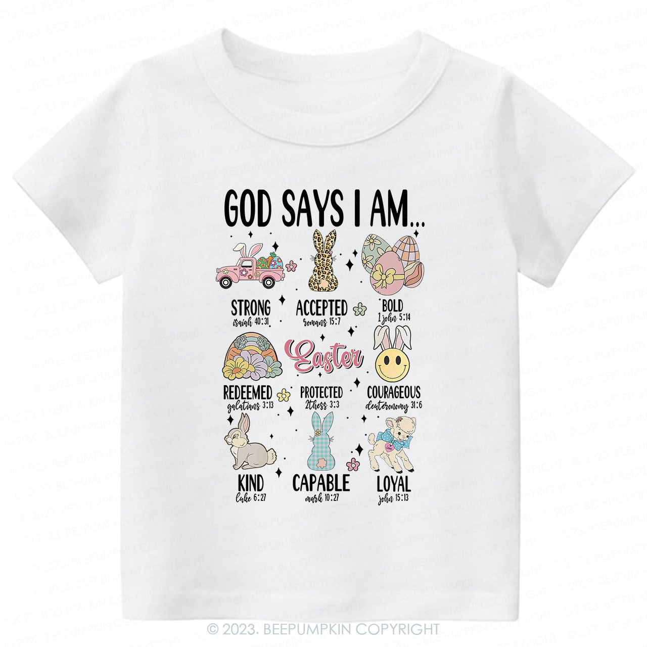 God Says I am Kind Christian -Toddler Tees