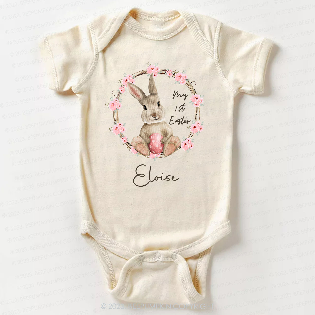  Personalized My First Easter Bunny Bodysuit For Baby
