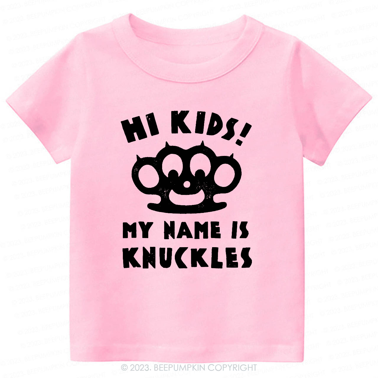 Hi Kids, My Name Is Knuckles Kids Shirt