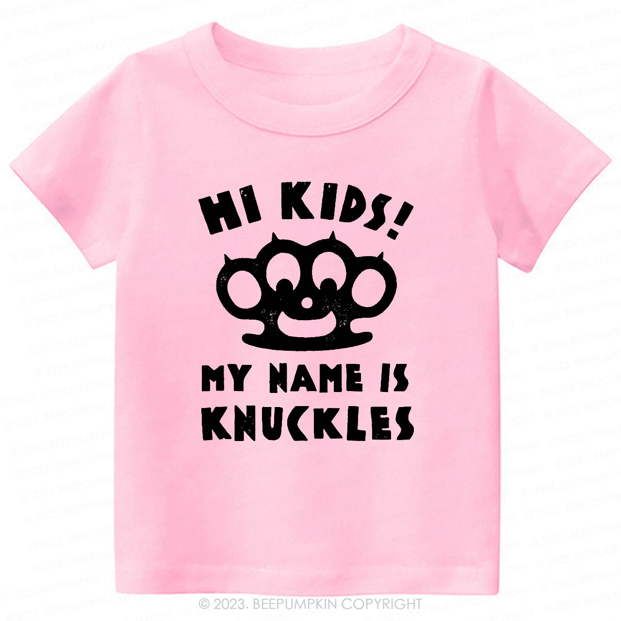Hi Kids, My Name Is Knuckles Kids Shirt