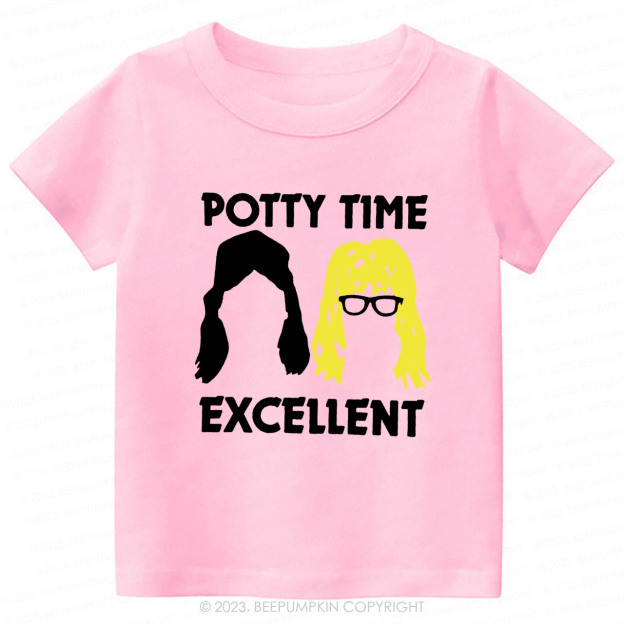 Potty Time Excellent Funny Kids Shirt