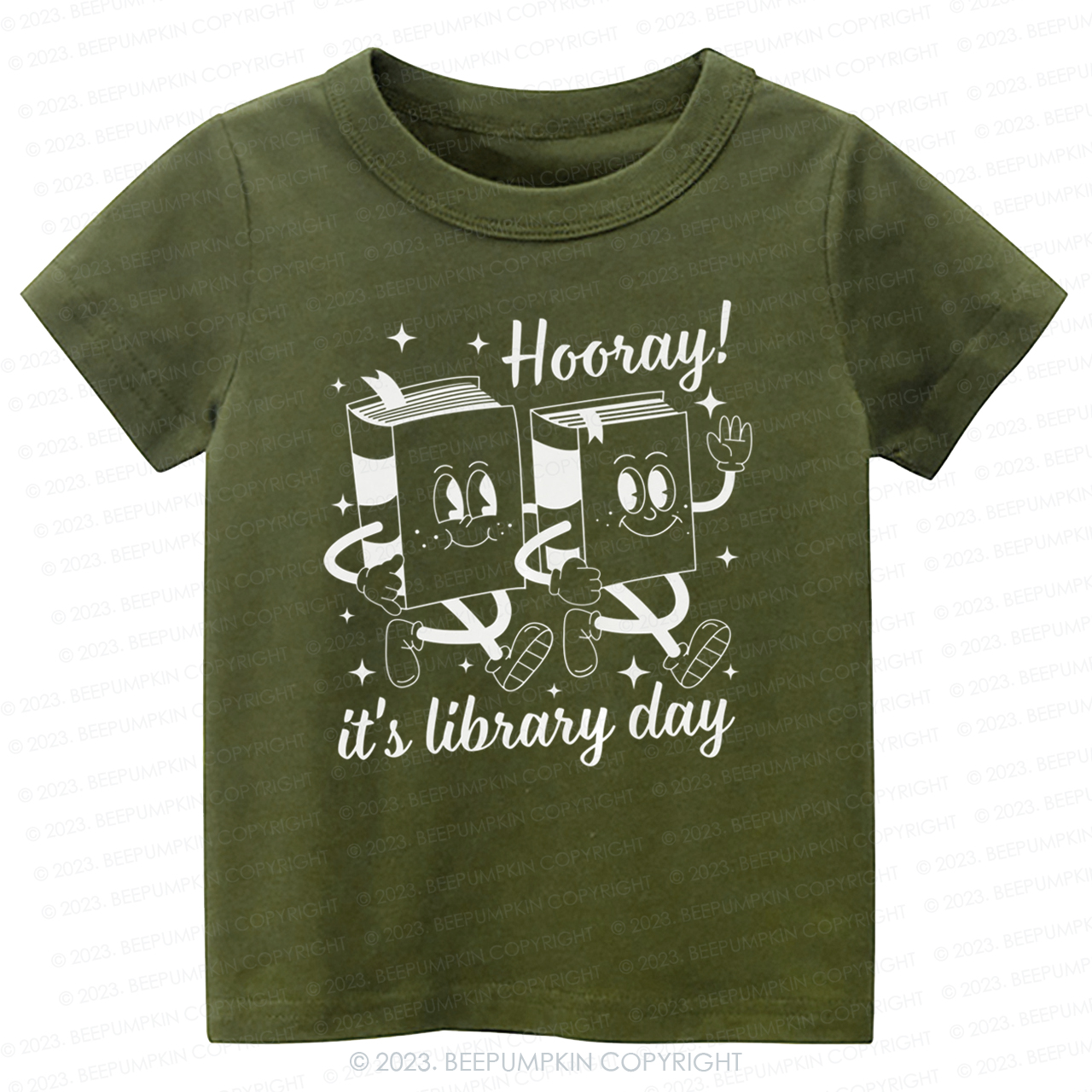 Hooray It's Library Kids Shirt