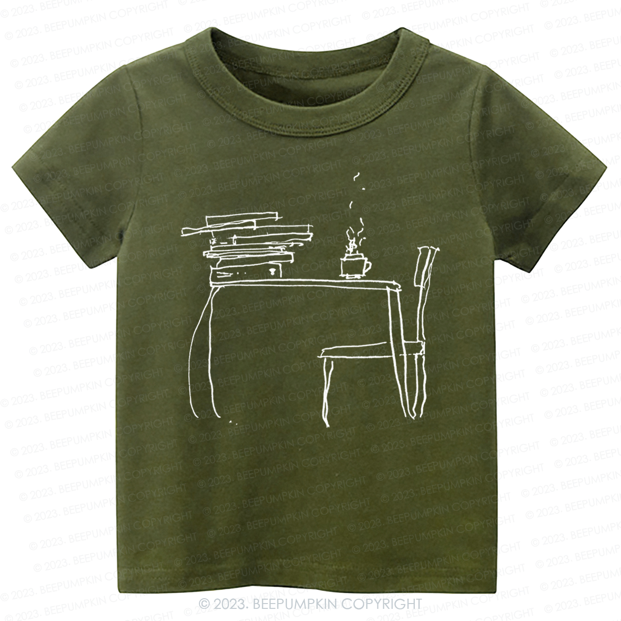 Literary Coffee Book Lover Kids Shirt
