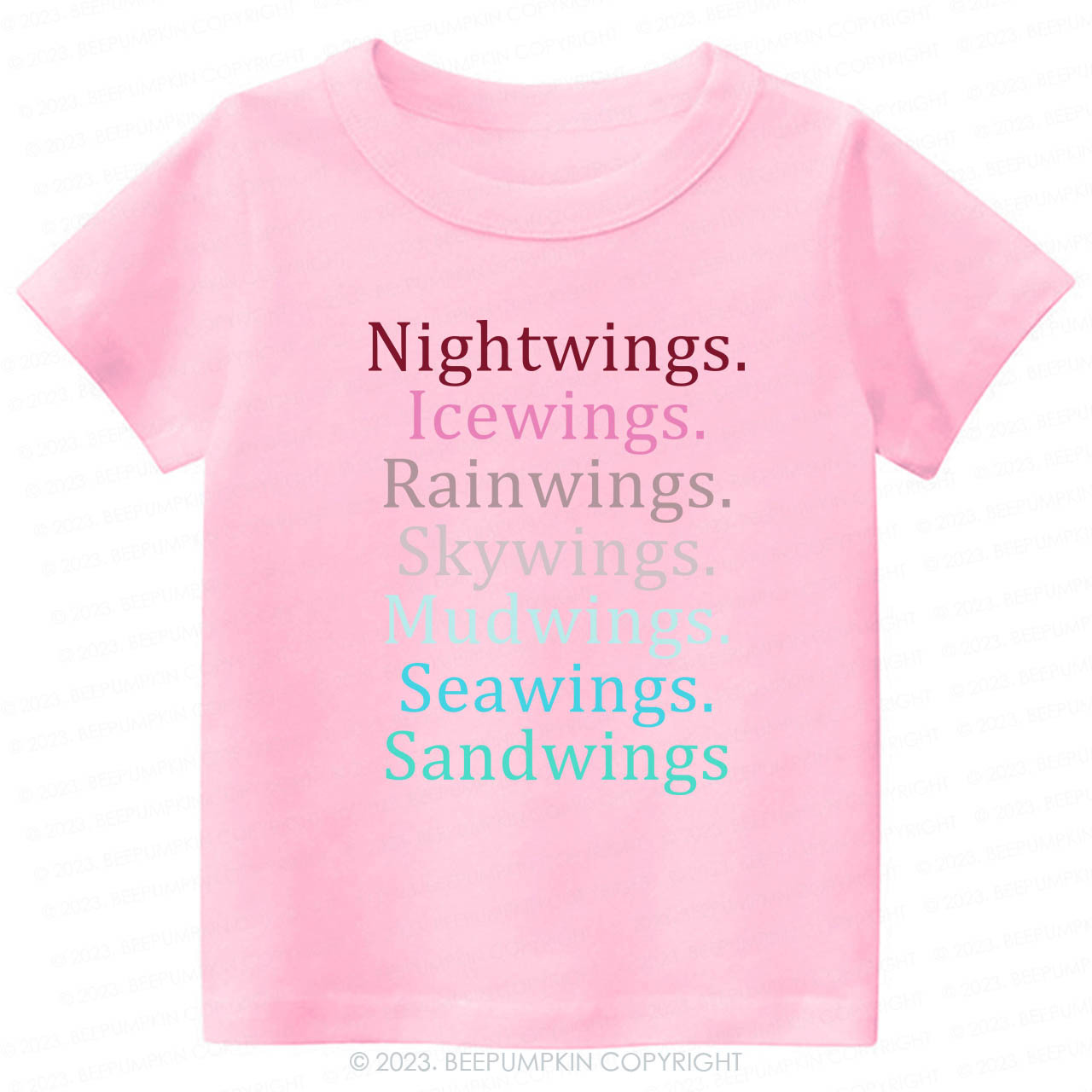 Wings Fan Dragon Books Lover Kids Shirt