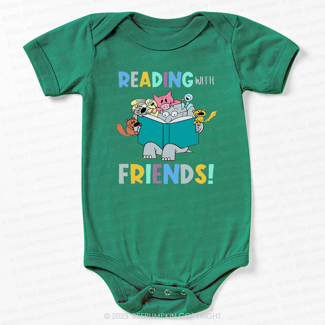 Reading With Friends Bodysuit For Baby