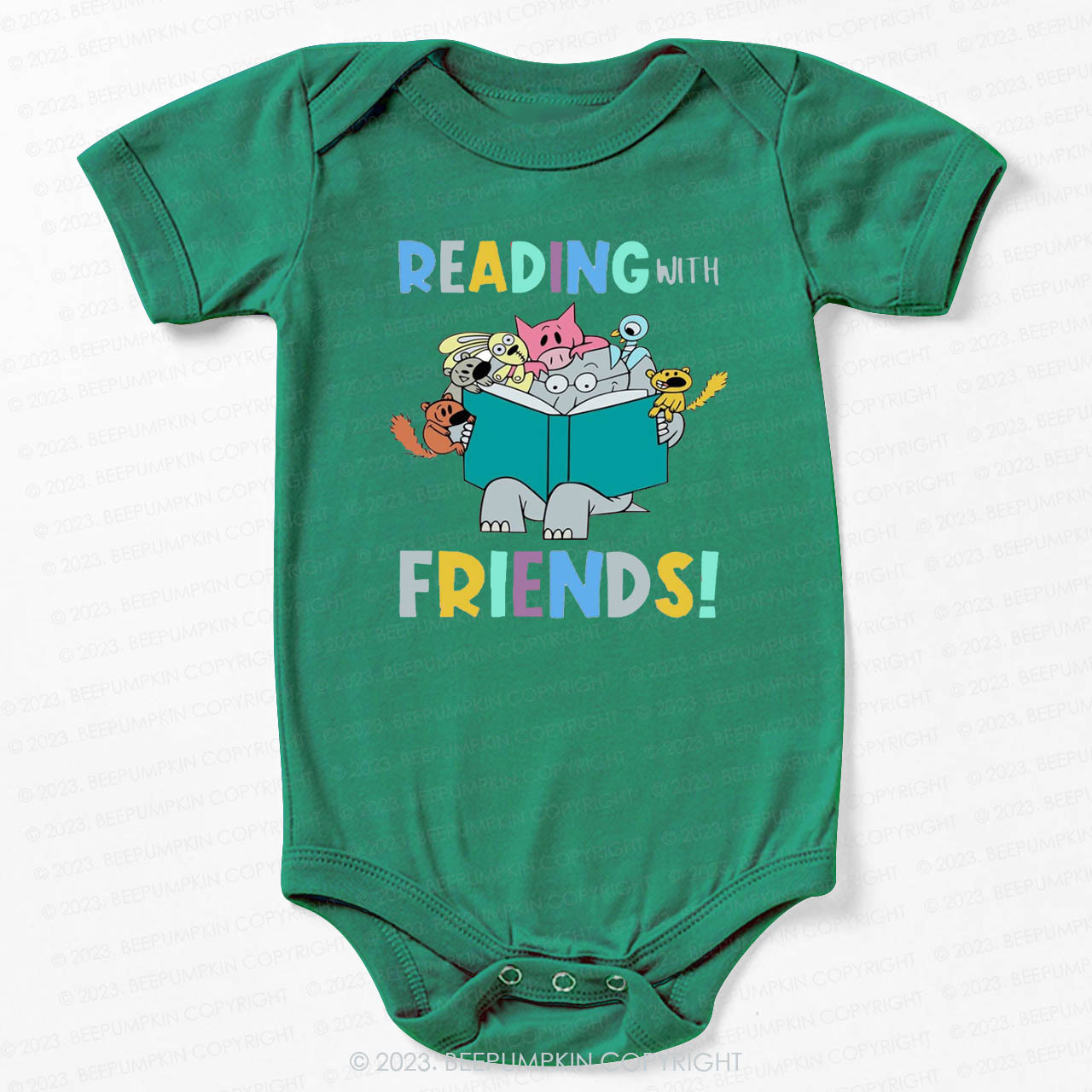 Reading With Friends Bodysuit For Baby