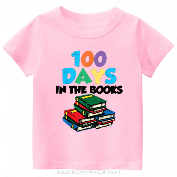 100 Days On The Books Kids Shirt