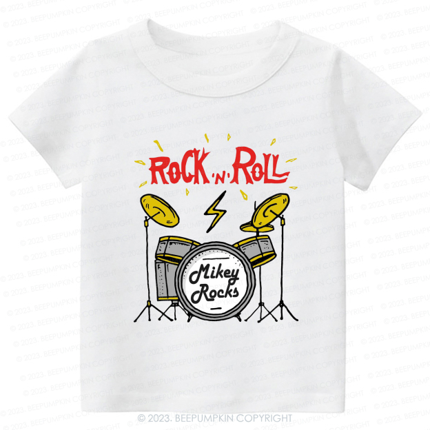Rock 'n' Roll Future Music Rock Star Kids Shirt