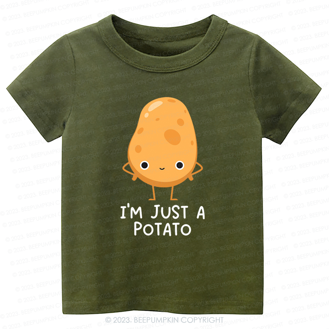 I'm Just A Potato Natural Kids Shirt