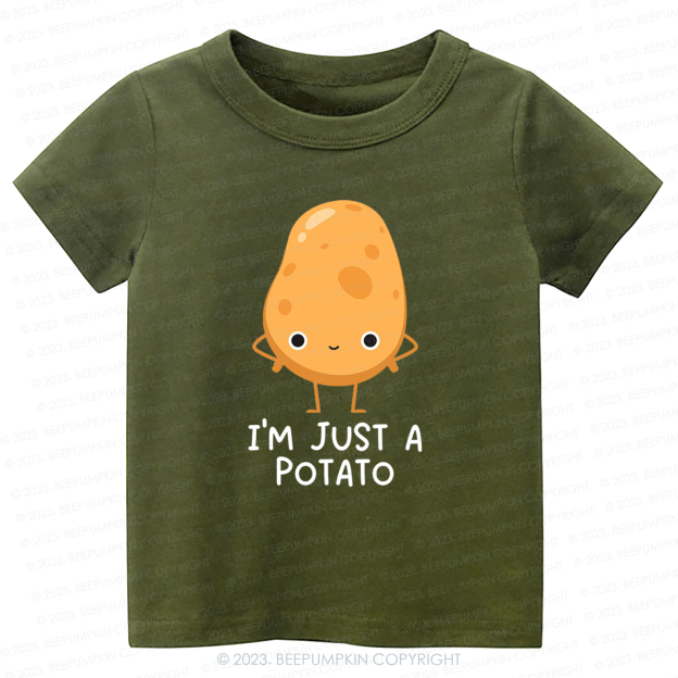 I'm Just A Potato Natural Kids Shirt