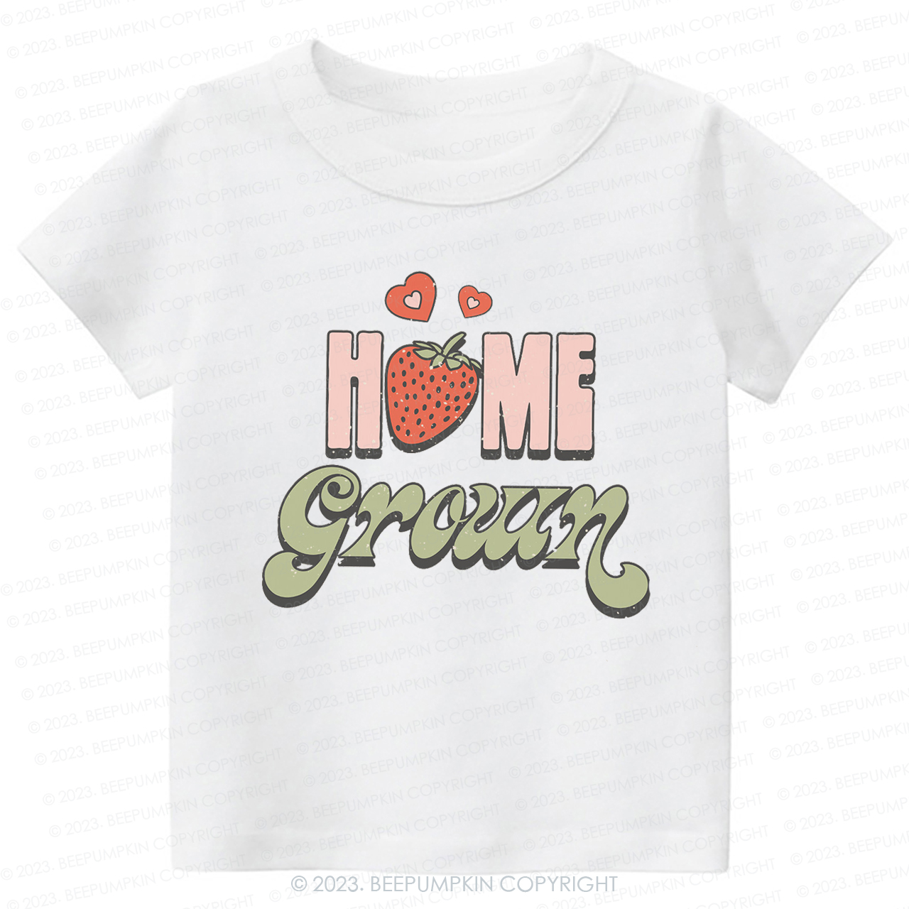 Vegan Natural Home Grown Kids Shirt