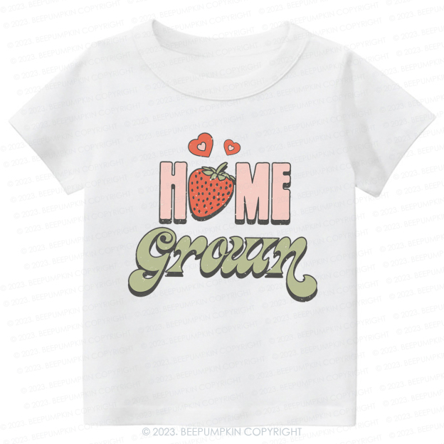 Vegan Natural Home Grown Kids Shirt
