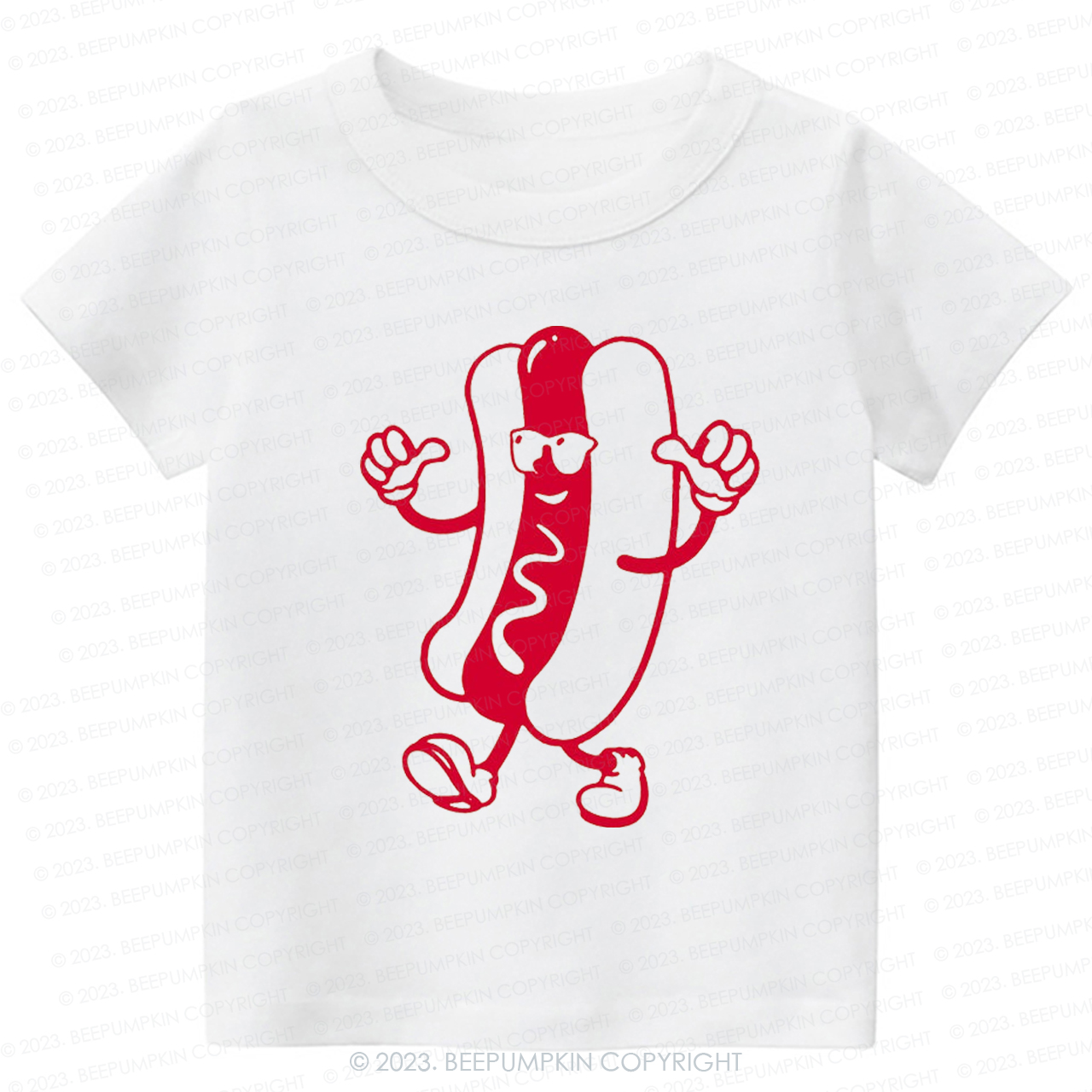 Cool Hot Dog Graphic Kids Shirt