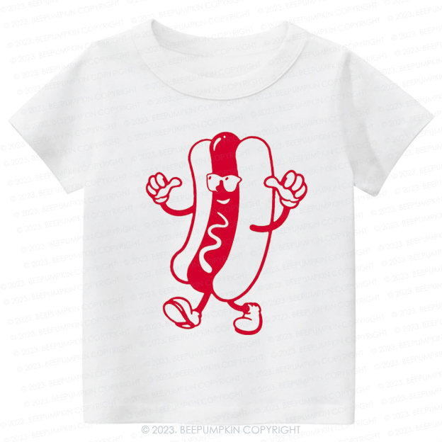 Cool Hot Dog Graphic Kids Shirt