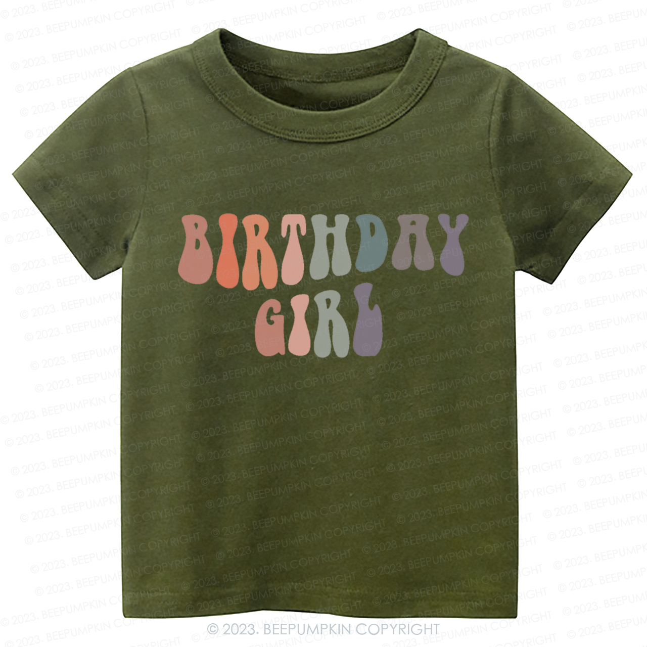 Birthday Girl  Cute Retro Kids Shirt