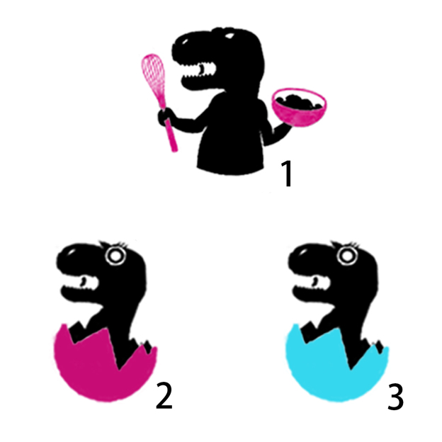 Mama Baby Saur T-Rex T-Shirts For Mom&Me