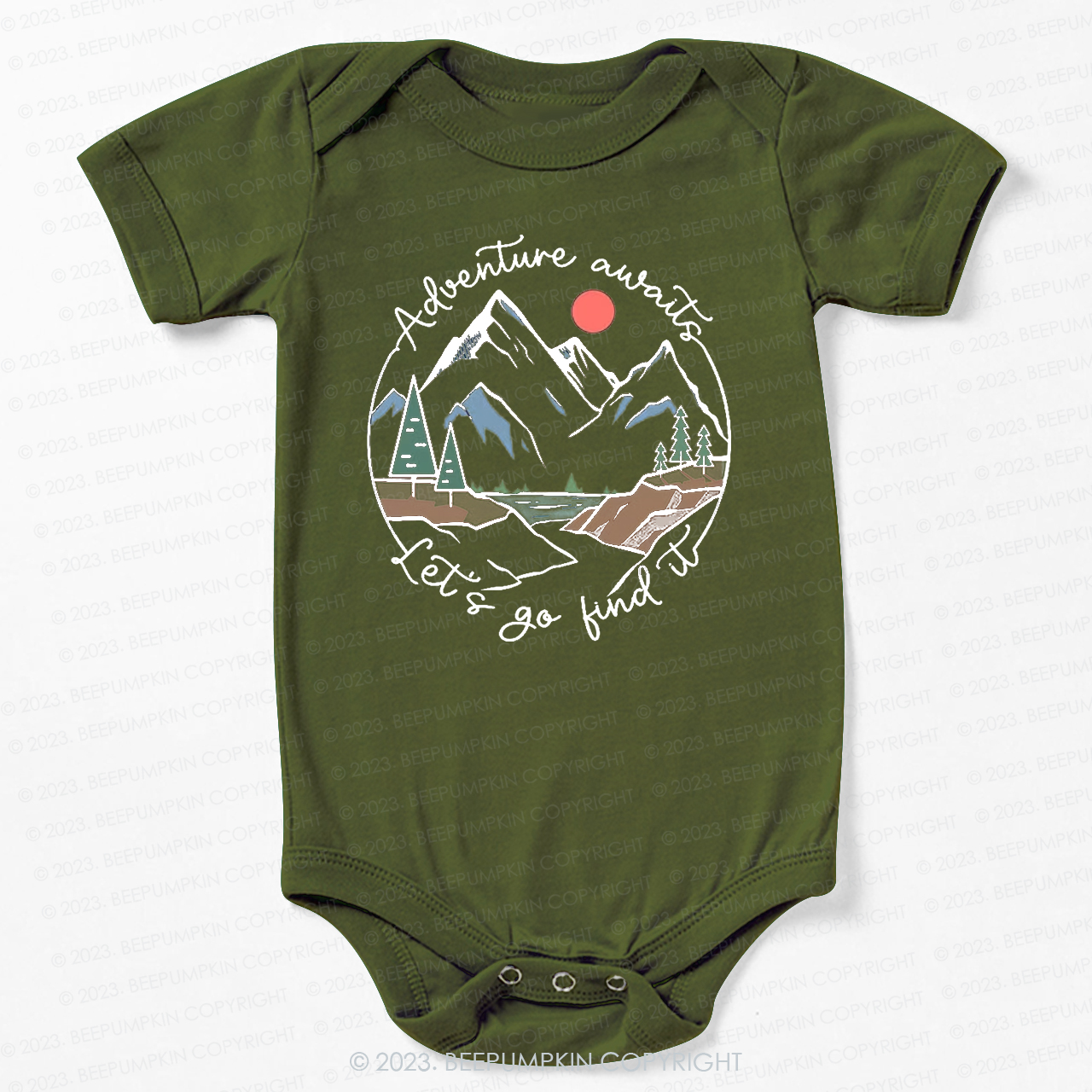 Adventure Awaits Let's Go Find It Bodysuit For Baby