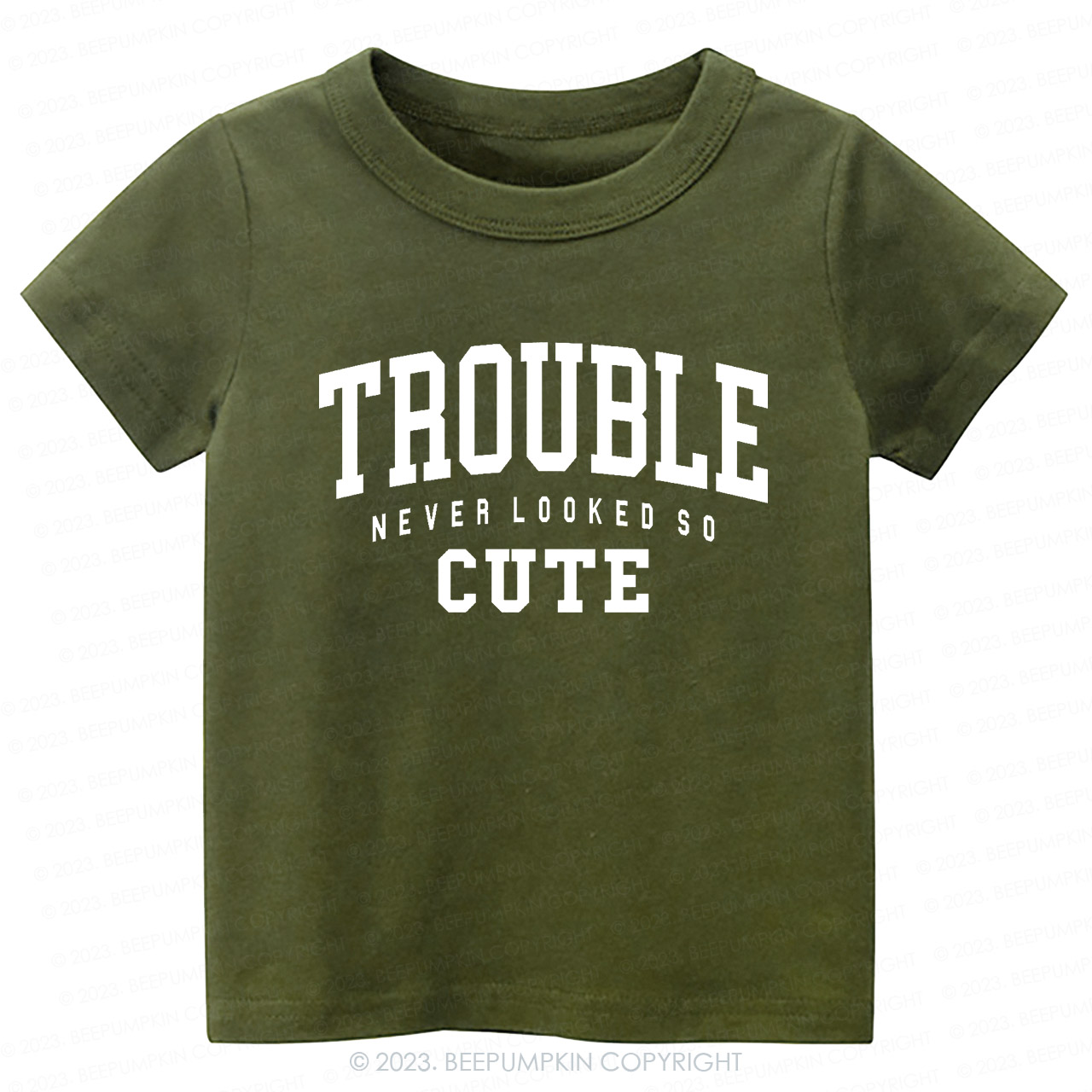 Trouble Never Looked So Cute Kids Shirt