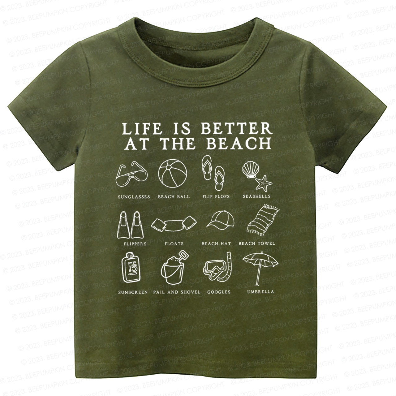 Life Is Better At The Beach Kids Shirt