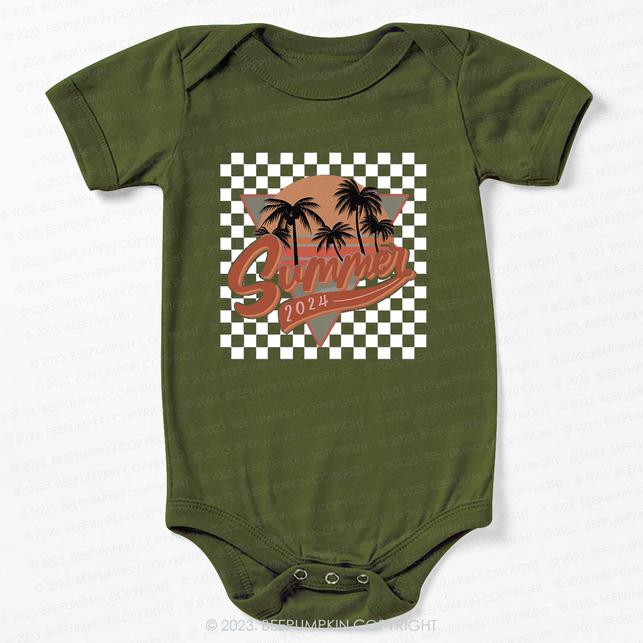 Retro Summer 2024 Natural Bodysuit For Baby