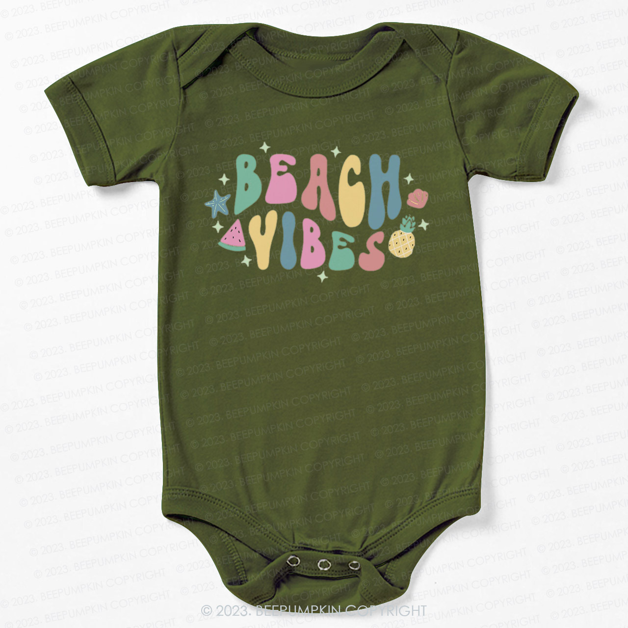 Retro Summer Beach Vibes  Bodysuit For Baby