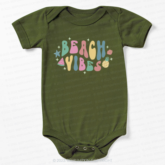 Retro Summer Beach Vibes  Bodysuit For Baby